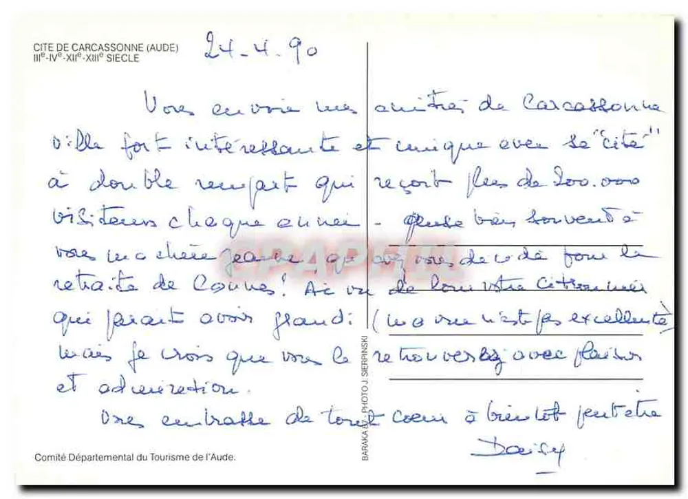 Cidade de Carcassonne — O Sopro da Idade Média, está na Aude. - Verso