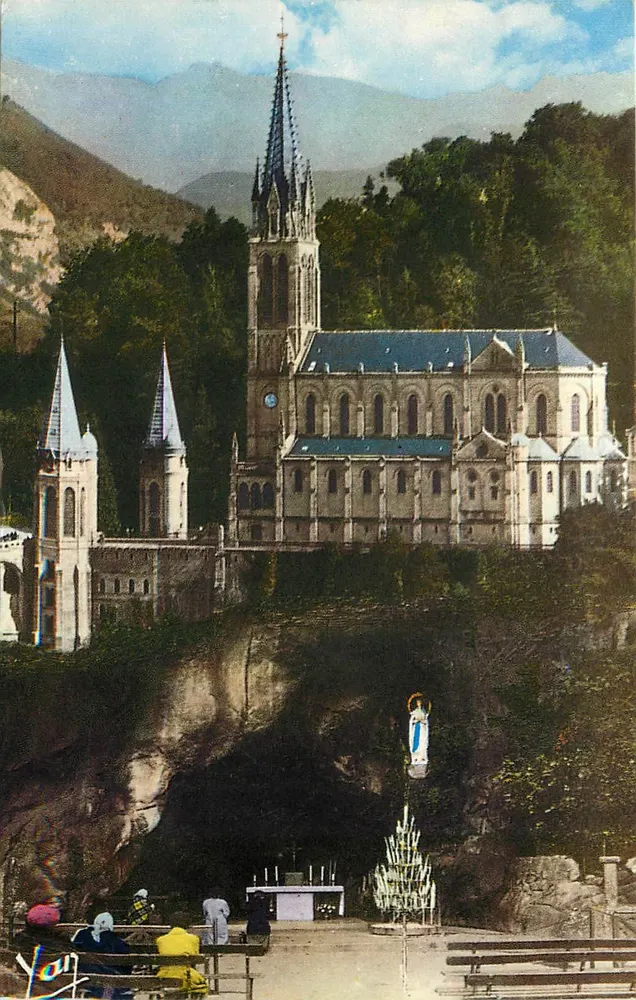 Lourdes — A Basílica e a Gruta — Éditions YAN-ROGE - Frente