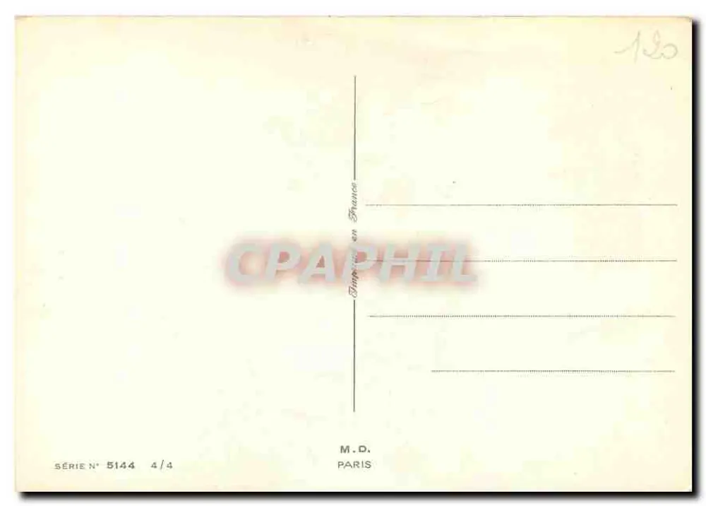 फूल — माँ के जन्मदिन के लिए कार्ड — एम.डी. पेरिस, श्रृंखला संख्या 5144 - पीछे