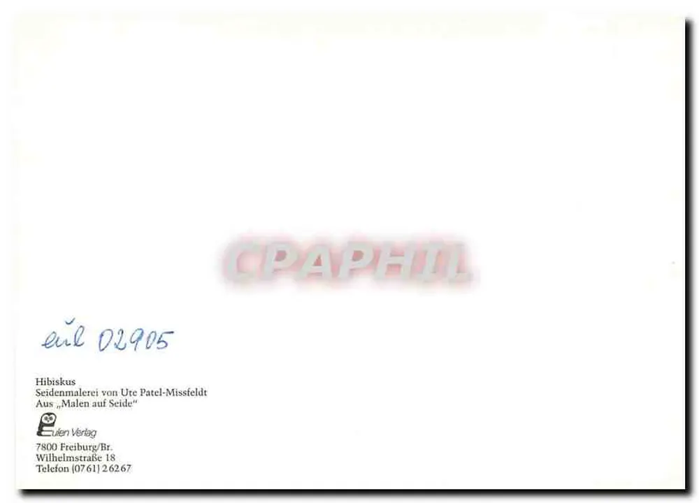 Hibisco — pintura aquarelada — Seidenmalerei von Ute Patel-Missfeldt, Eulen Verlag - Verso