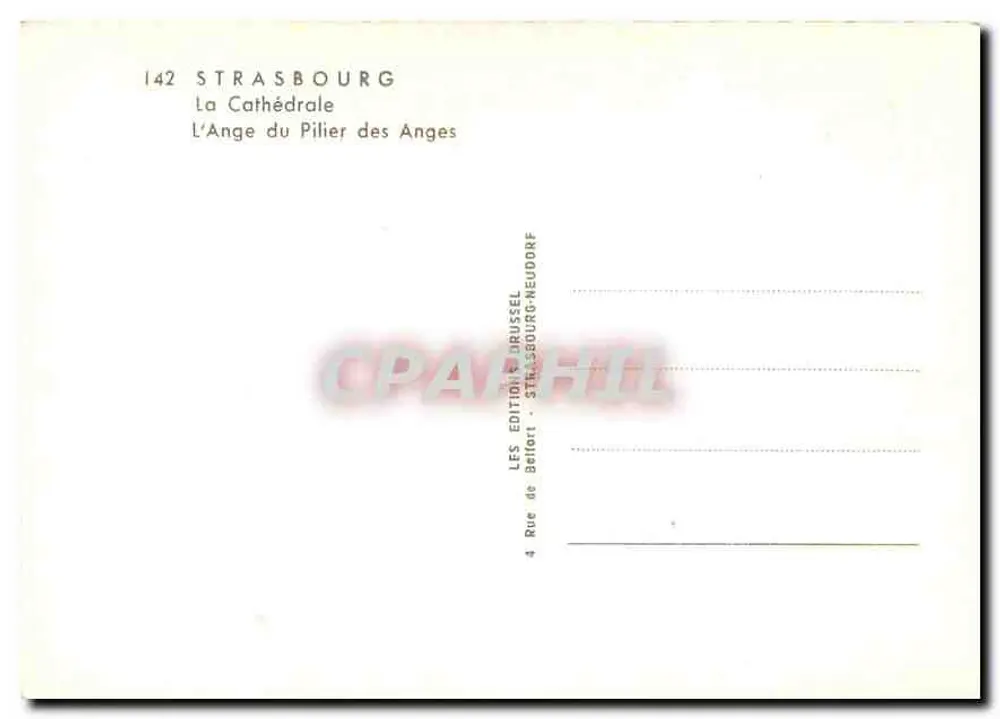 Strasbourg — La Cathédrale, L'Ange du Pilier des Anges — Les Éditions Drussel - Verso