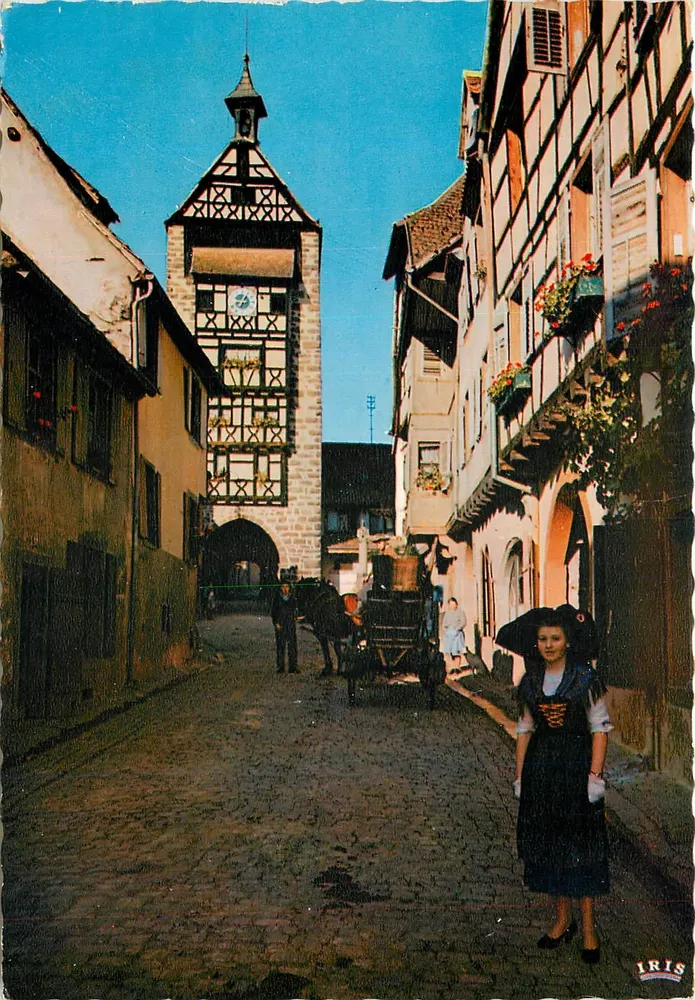 Le Dolder à Riquewihr — Alsace pittoresque — Édition Iris - Recto