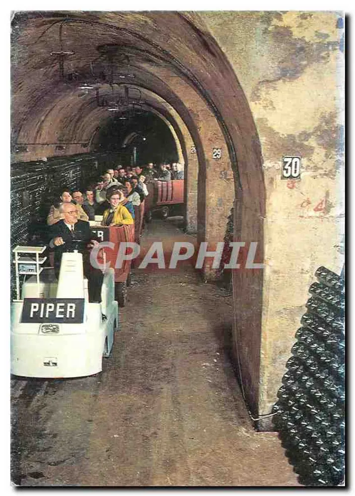 Visite des caves Heidsieck à Reims — éditeur Piper, n° 30 - Recto