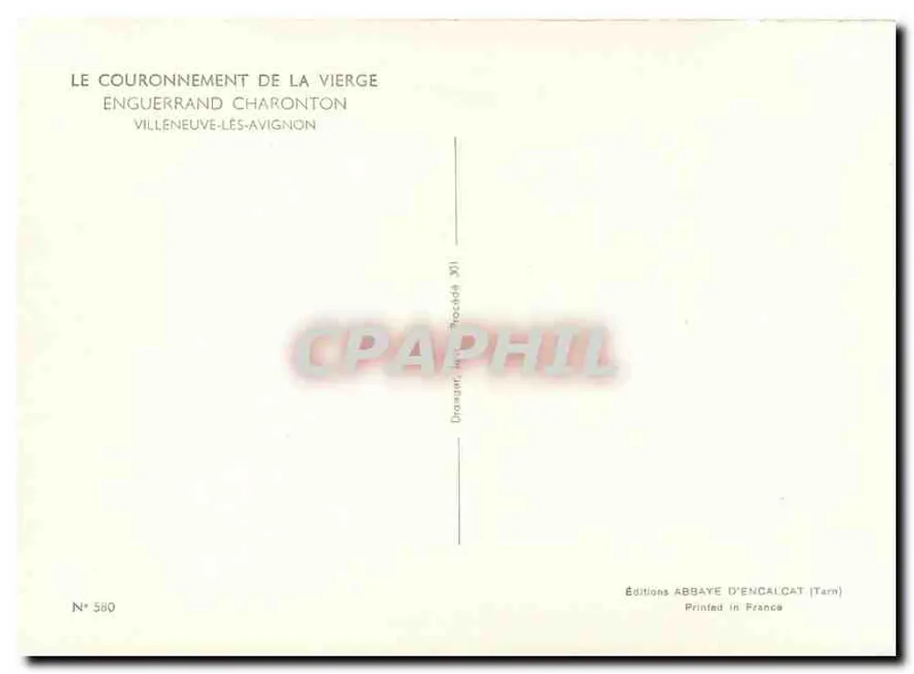 Krönung der Jungfrau — Enghuerrand Charanton — Éditions Abbaye d'Encaucat (Tarn) - Rückseite
