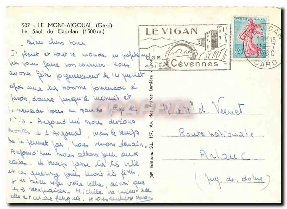 El Mont-Aigoual (Gard) — El Salto del Capelan (1500 m) — Ediciones SL - Reverso