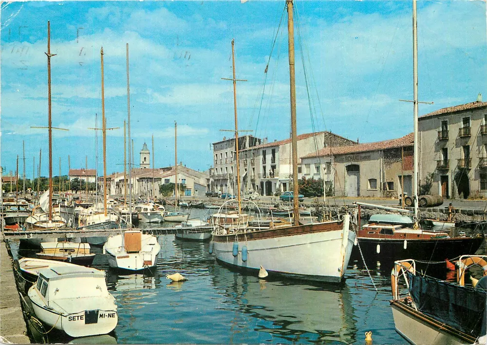 Hafen von Sète — Ansicht des Hafens mit Booten — Verlag: Société des Cartes Postales Reproductrices Exclusivité A.P.A. DE CŒUR - Vorderseite