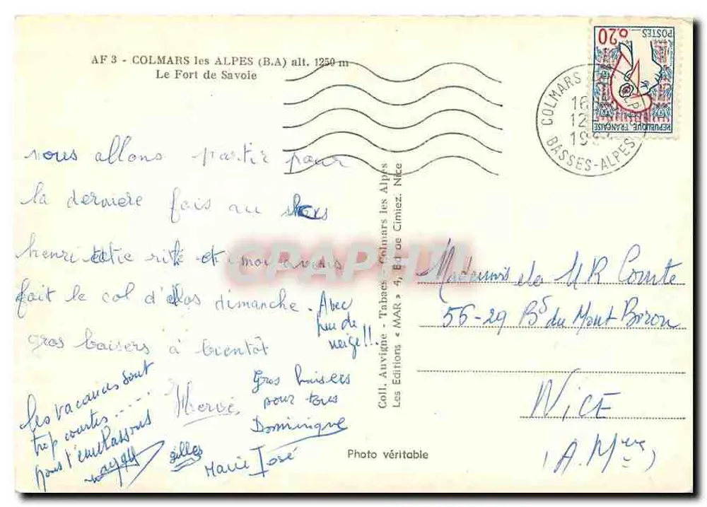 Colmars-les-Alpes — Il Forte di Savoia — Le Edizioni « MAR » - Verso