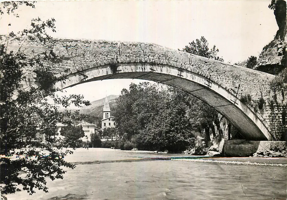 Castellane (B.A.) — Viejo puente sobre el Verdon — Ediciones MAR, Nîmes - Anverso
