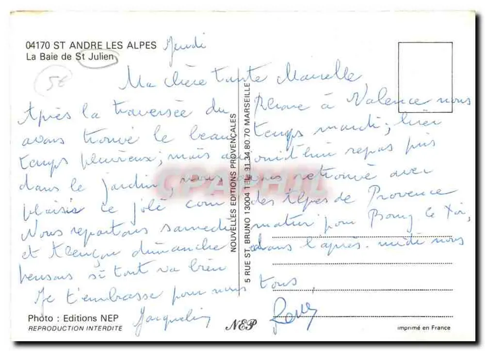 A Baía de Saint-Julien — Saint-André-les-Alpes — Éditions NEP - Verso