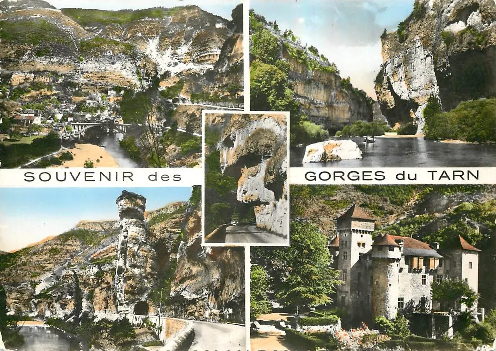 Gorges du Tarn — Si-Chély, Les Détroits, Schloss La Caze — POUX - Vorderseite