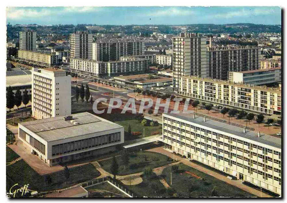 Luftbild der Gebäude des Sanitas-Zentrums in Tours — Éditions Greff - Vorderseite