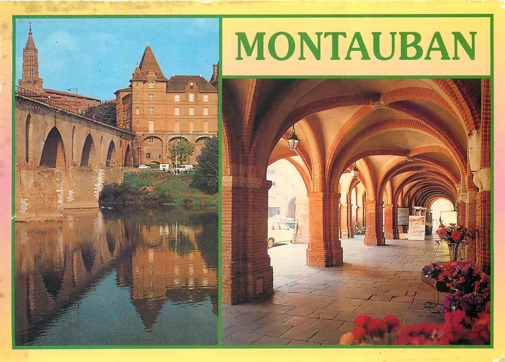 Montauban — Ansicht des Brücke und der Arcaden — S.A. APA-POUX - ALBI, n° S.50 - Vorderseite