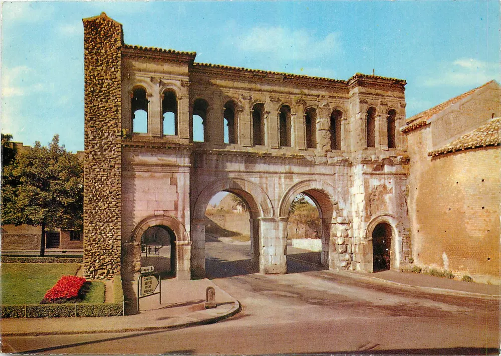 Porte Romaine de Saint André — Autun (Saône et Loire) — Éditions S.P.A.D.E.N. Paris - Vorderseite