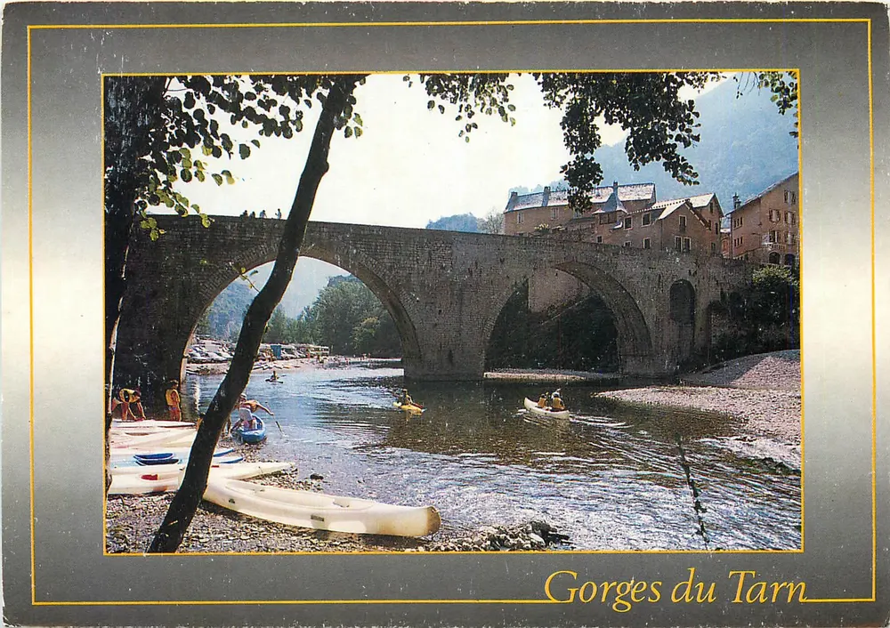 Gorges du Tarn — Pont en pierre et kayaks — SA APA-POUX - ALBI n°511 - Recto