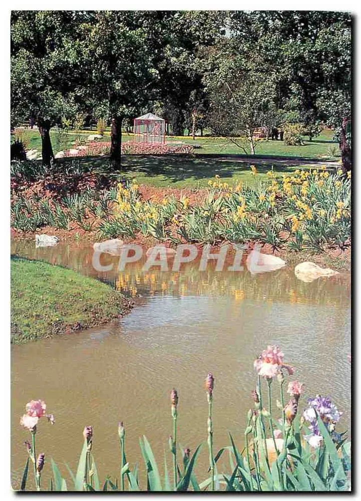 Garten mit Teich und Iris — Les Floralies Méditerranéennes, Ollioules — Foto J.L. Kramel - Vorderseite