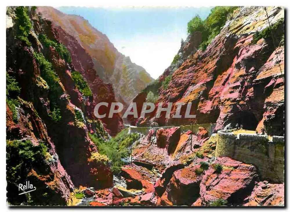 Les Alpes Maritimes — Le début des Gorges Rouges du CIANS — Éditions RELLA, Nice - Recto