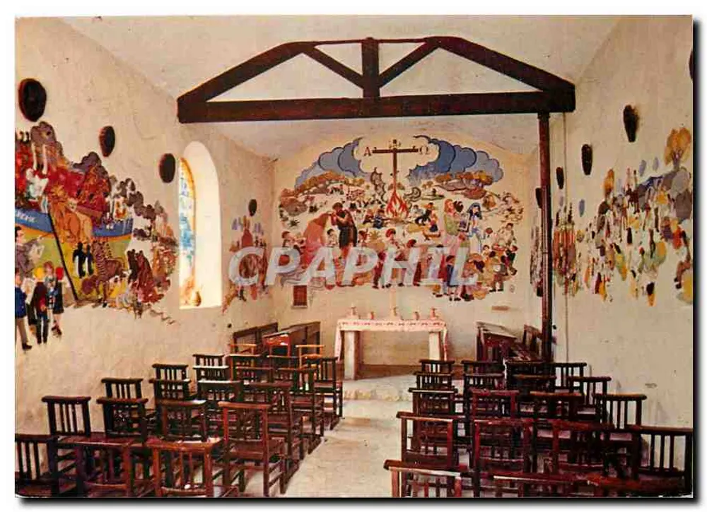 Intérieur de la chapelle Saint-Jean — Tourrettes-sur-Loup (alt. 400 m) — Éditions S.E.P.T. - 35, Boulevard Gorbella - Nice - Recto