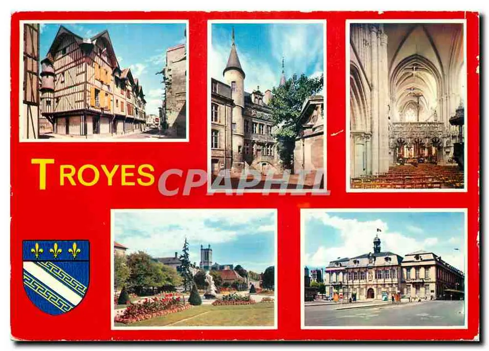 Troyes — vista panorâmica — CPHIL - Frente