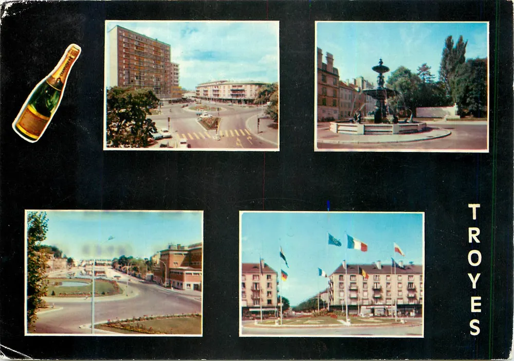 Troyes — vista da cidade — Edições do Leste - Frente