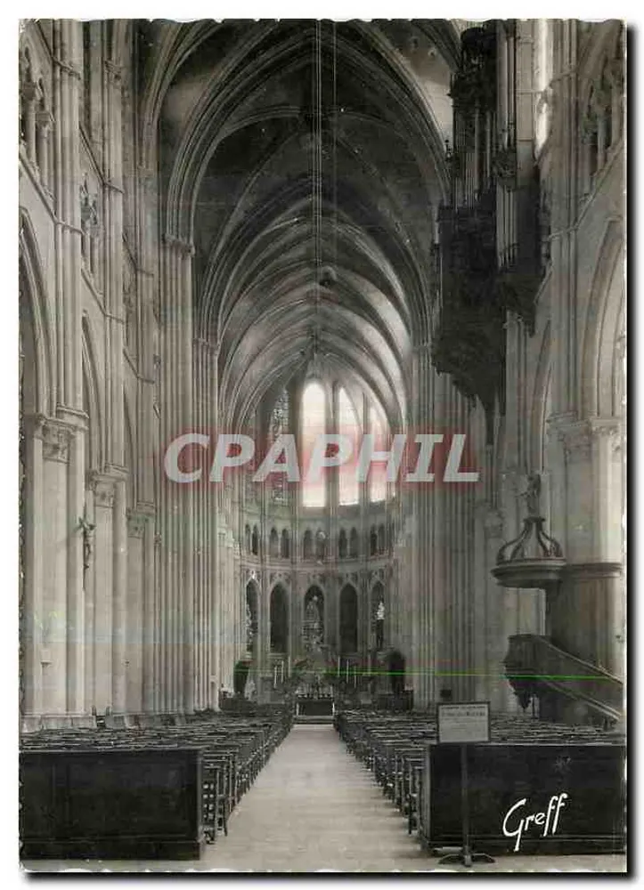 Chartres (Eure-et-Loir) - Die Kathedrale - Die große Kirchenschiff und der Chor - Vorderseite