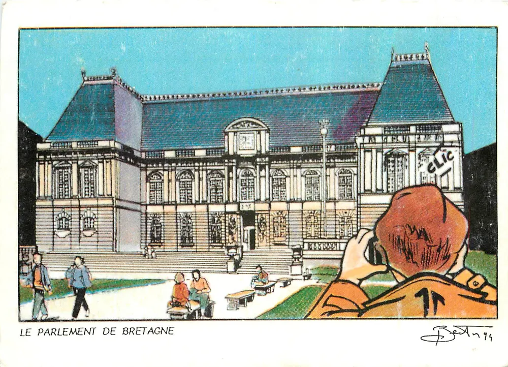 O Parlamento da Bretanha — ilustração de B. Bertin — Edições AGRAPHE - Frente