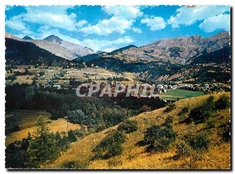 Allos (Alpes-de-Haute-Provence) — allgemeine Ansicht mit Super-Allos im Hintergrund — Imprimeur Coabier, Mâcon - Vorderseite
