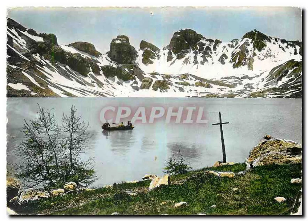 Lac d'Allos — Route des Grandes Alpes — Édité par AJAX, Monaco - Recto