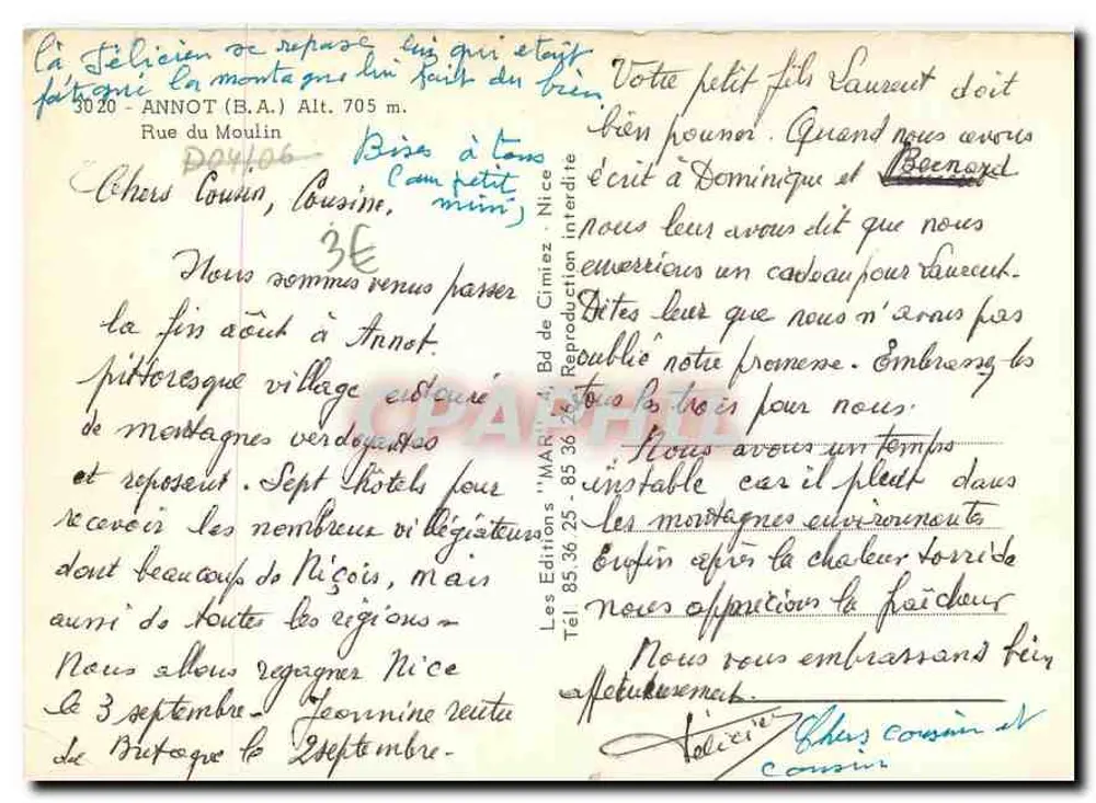 पहाड़ के चित्रकारी गांव - एनोट (बी.ए.) - 'इमार' के संस्करण - संख्या 8536 - पीछे