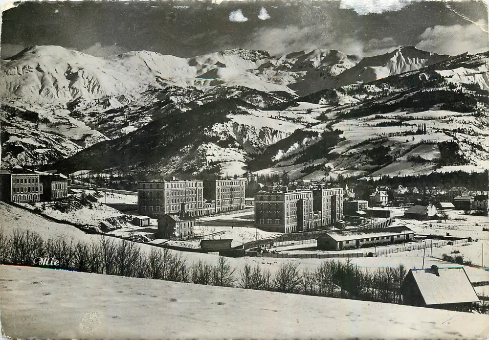 Barcelonnette — winterliche Ansicht der Salinen — Photo E. Michallet, Grenoble - Vorderseite