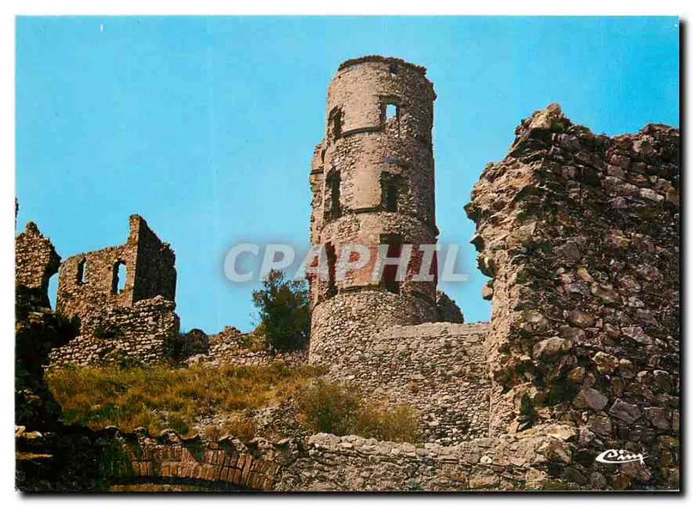 Grimaud (Var) — As ruínas do castelo — Imprimeur Mâcon - Frente