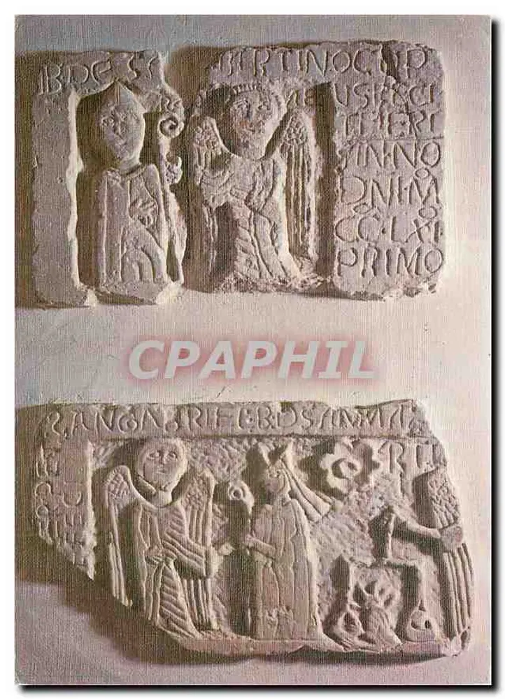 Marmor-Reliefs — Widmung durch Bertrand de St-Martin, Bischof von Fréjus, im Jahr 1261 — Archäologisches Museum von Saint-Raphaël (Var) - Vorderseite