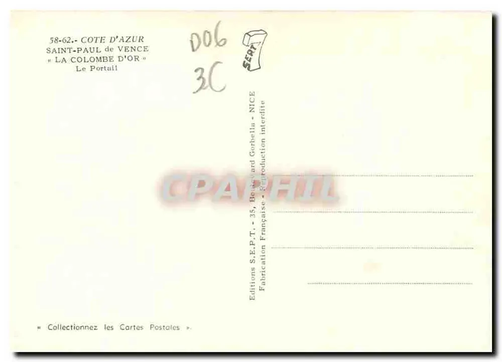 Saint-Paul-de-Vence — Der Portal — Editions S.E.P.T. - Rückseite