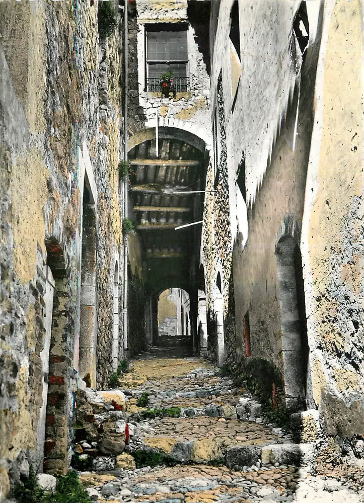 Saint-Paul (Alpes-Maritimes) — A Rue Casse-Cou — Edição Baux - Frente