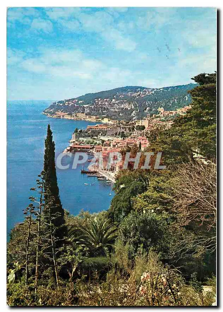 Vista panorâmica de Villefranche-sur-Mer — Côte d'Azur — editor Grafiche Biondetti Verona - Frente