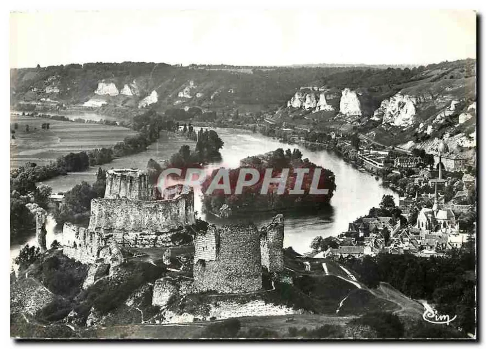 Les Andelys (Eure) — Schloss Gaillard (12. Jahrhundert) — Graphiphil - Vorderseite