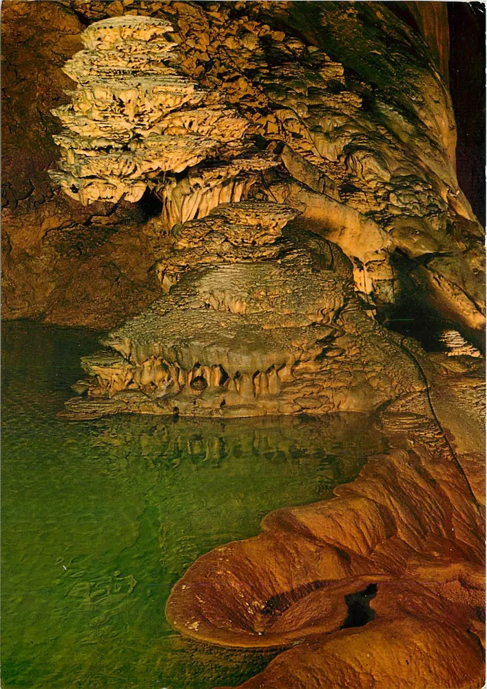 Gouffre de Padirac — Oberer See - Stalaktiten — Édition Cliché C. Taille & Reproduction Interdite - Vorderseite