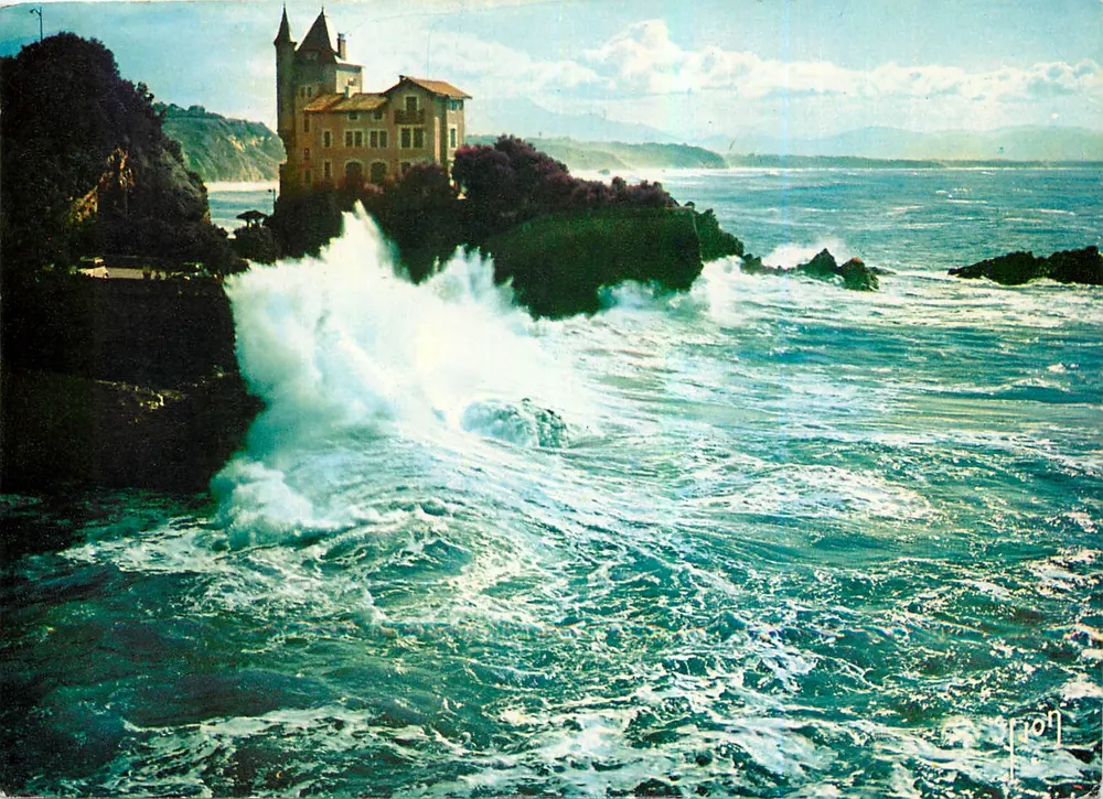 Starker Sturm auf den Rochers du Halde — Biarritz (B.P.) — Éditions Jean-Jaurs - Vorderseite
