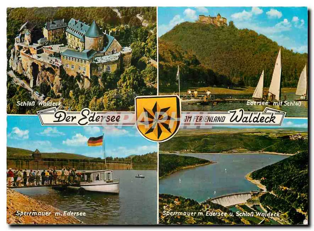 Schloss Waldeck — Der Edersee — im Ferienland Waldeck - Vorderseite