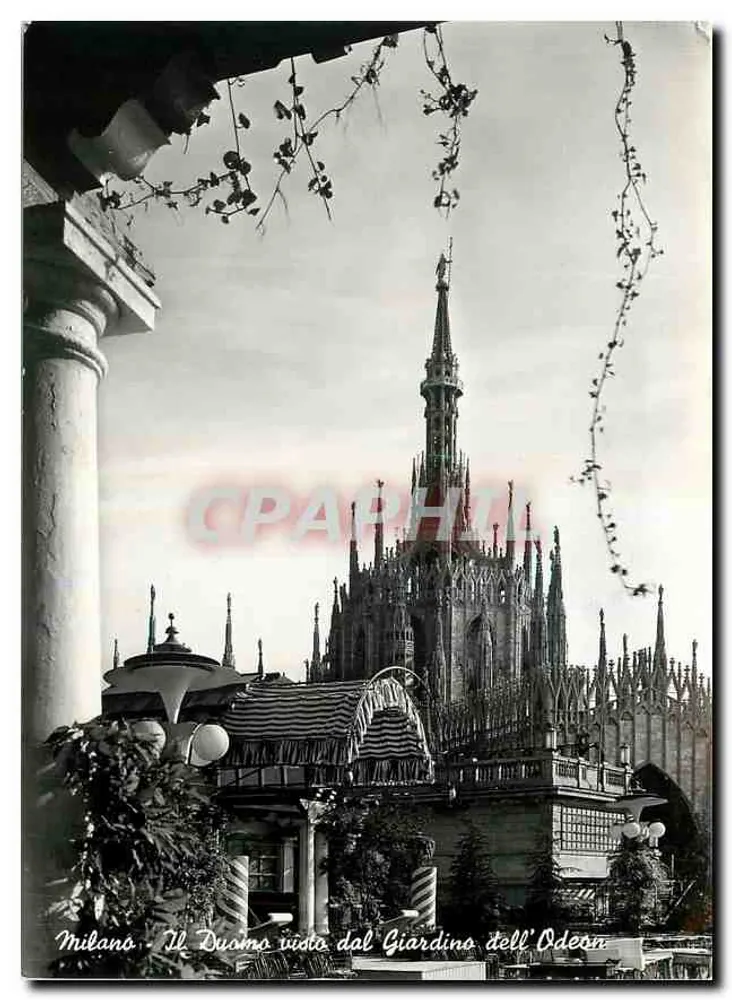 Milan - The Duomo viewed from the Odéon Garden - Front