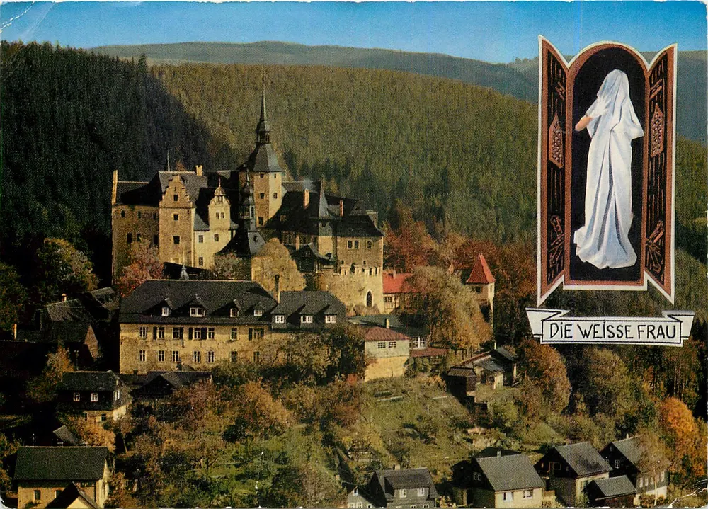 Burg Lauenstein no Frankenwald — A Mulher Branca — Verlag Ludwigsstadt - Frente