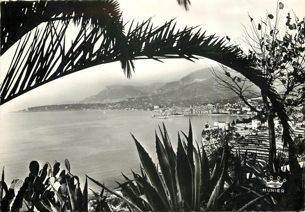 Menton — Vista geral — vista de Garavan — Munier - Frente