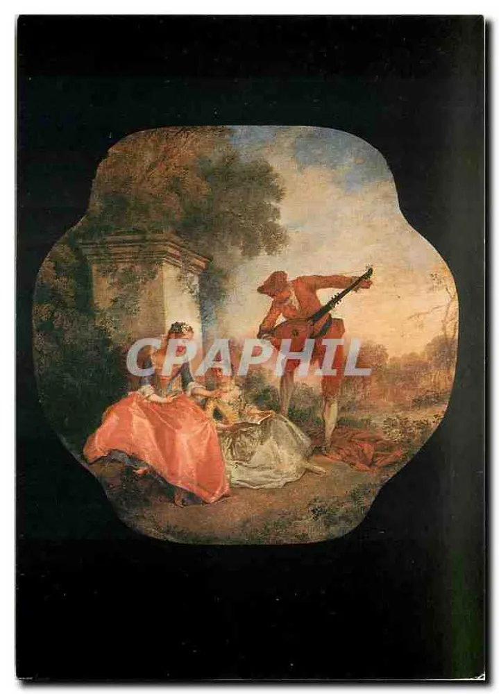 La Leçon de musique — Nicolas Lancret (1690-1743) — Éditions des Musées Nationaux - Recto
