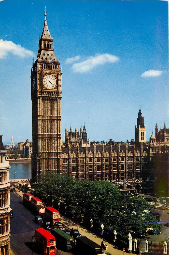 Big Ben — Londres — The Photographic Greeting Card Co. Ltd. Londres, n° CC12358 - Frente