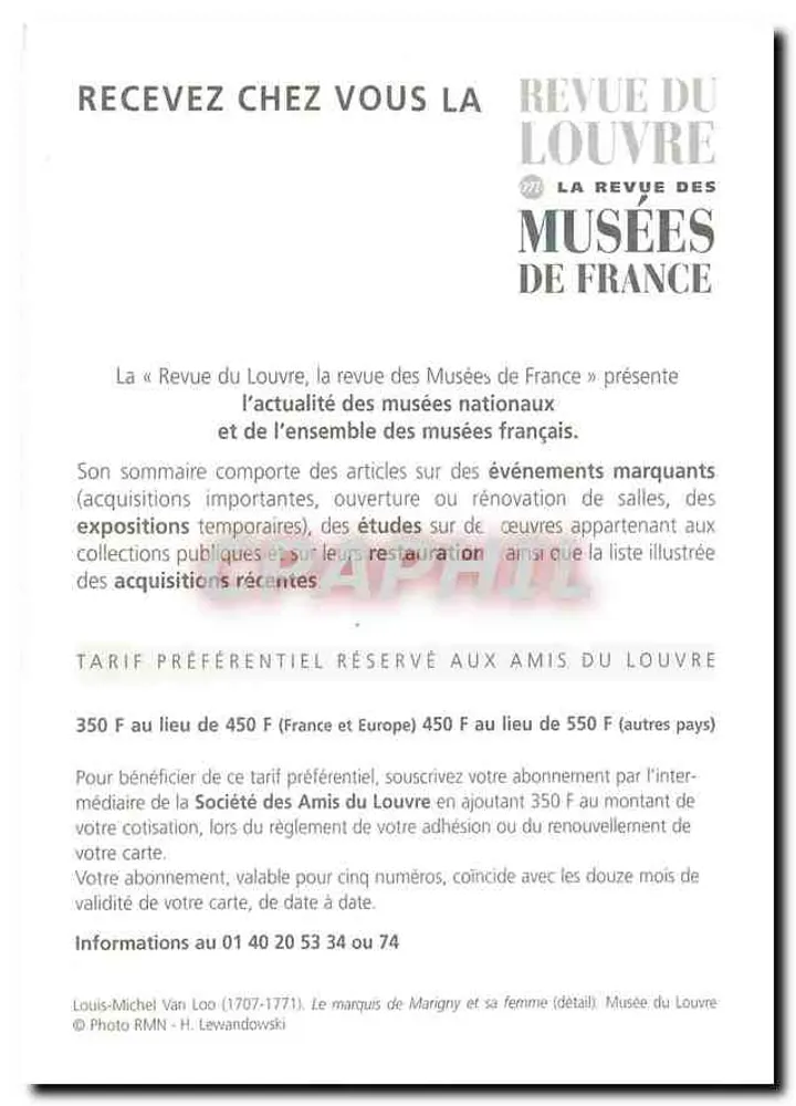 Porträt von Louis-Michel Van Loo und seiner Frau — Revue du Louvre, La Revue des Musées de France — Société des Amis du Louvre - Rückseite