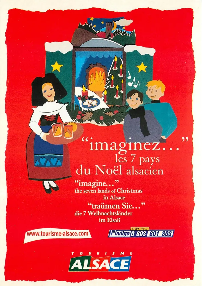 I 7 paesi del Natale alsaziano — Turismo Alsazia — N° Indigo 0 803 801 803 - Recto