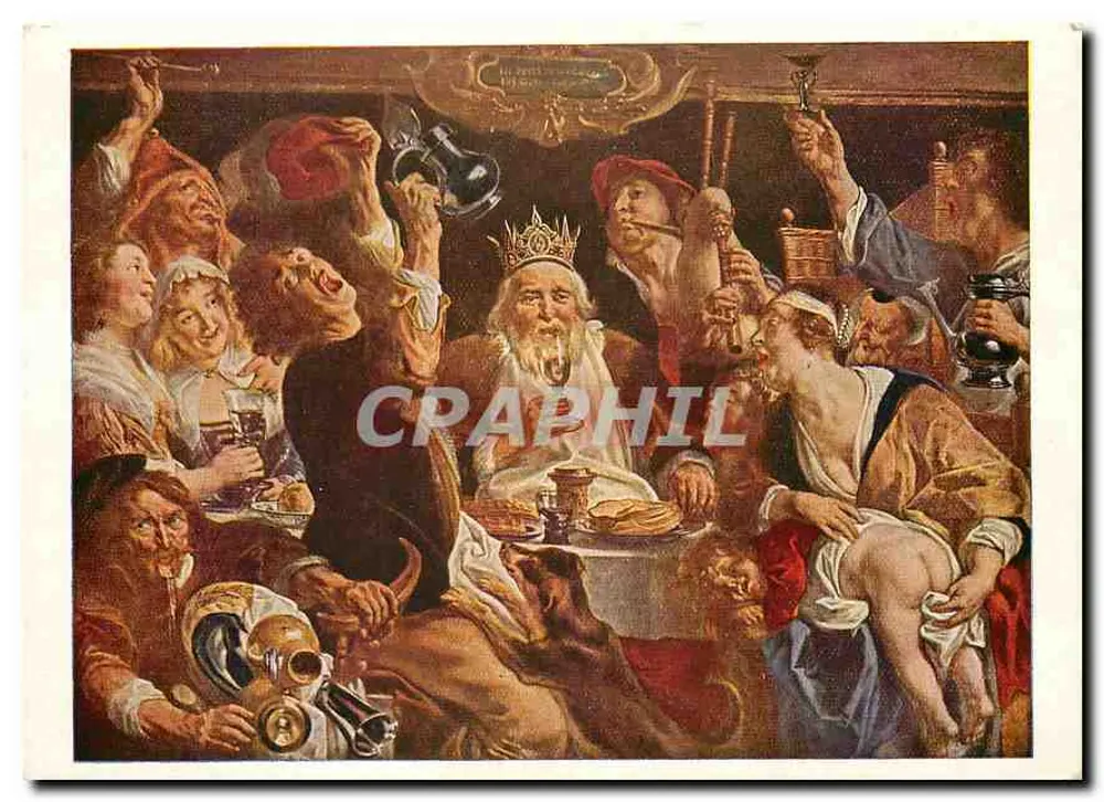 O Rei Bebe — Jacob Jordaens — Editor: Bruxelas, Museum - Frente