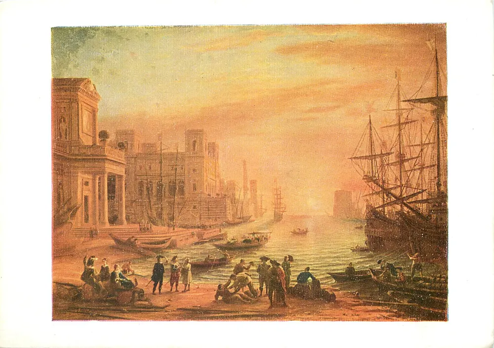 Hafen am Sonnenuntergang — Claude GELÉE genannt Claude LORRAIN (1600-1682) — Les Éditions NORMA, Paris - Vorderseite