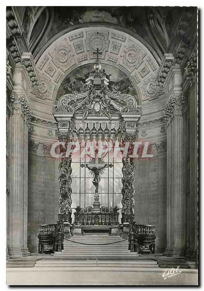 El altar principal del Dôme — Los Invalidos — Ediciones Delaëlle & Cie - Anverso
