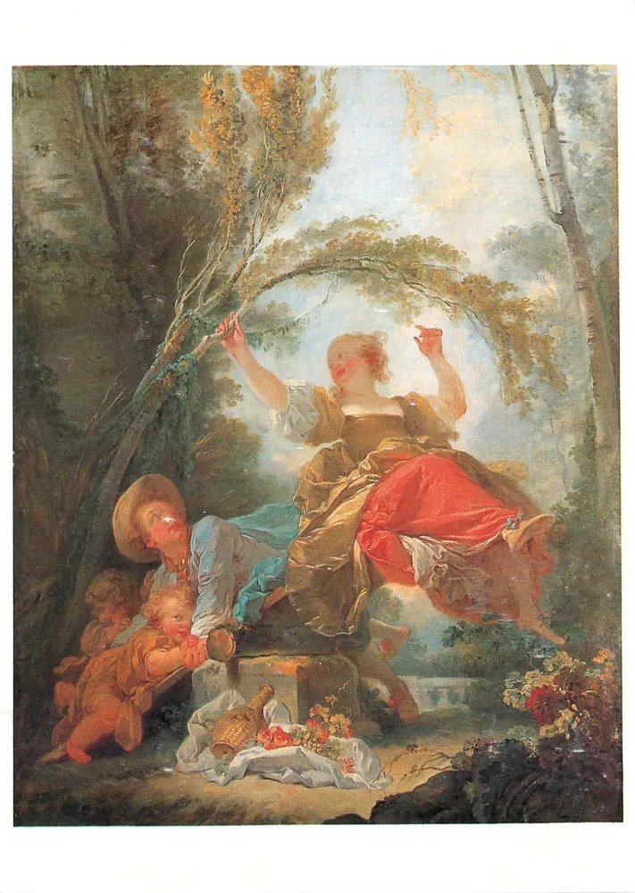 A balança — Fragonard J.-H. 1732-1806 — Exposição Fragonard, Paris, Grand Palais, 1987 - Frente