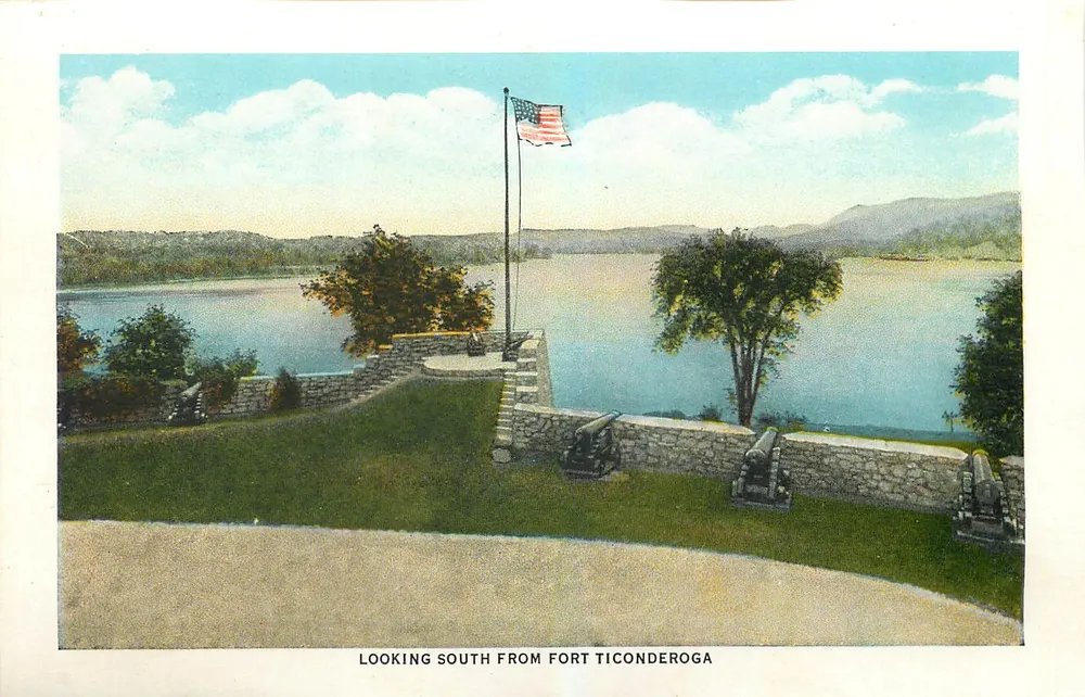 Vista sul sul do Forte Ticonderoga — plataforma sul - Frente